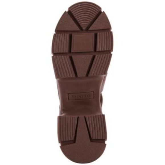 AQUA COLLEGE Womens Brown Hannah Round Toe Platform Slip On Sandals Shoes 11 M - Picture 4 of 4